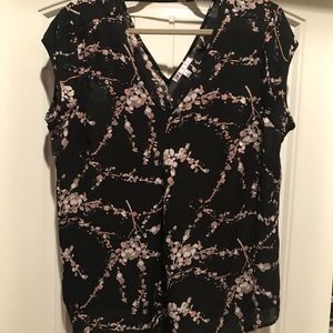 Dr2 black print top